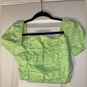 SHEIN Green Crop Top